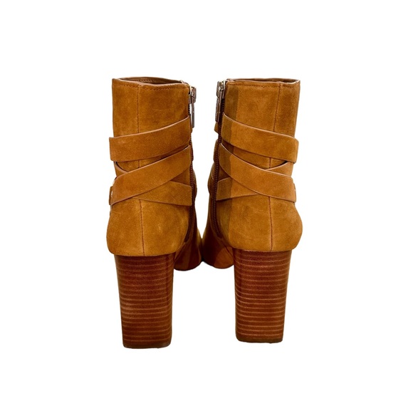 Vince Camuto Sestina Suede Brown Ankle Boot 7.5 - Picture 2 of 10